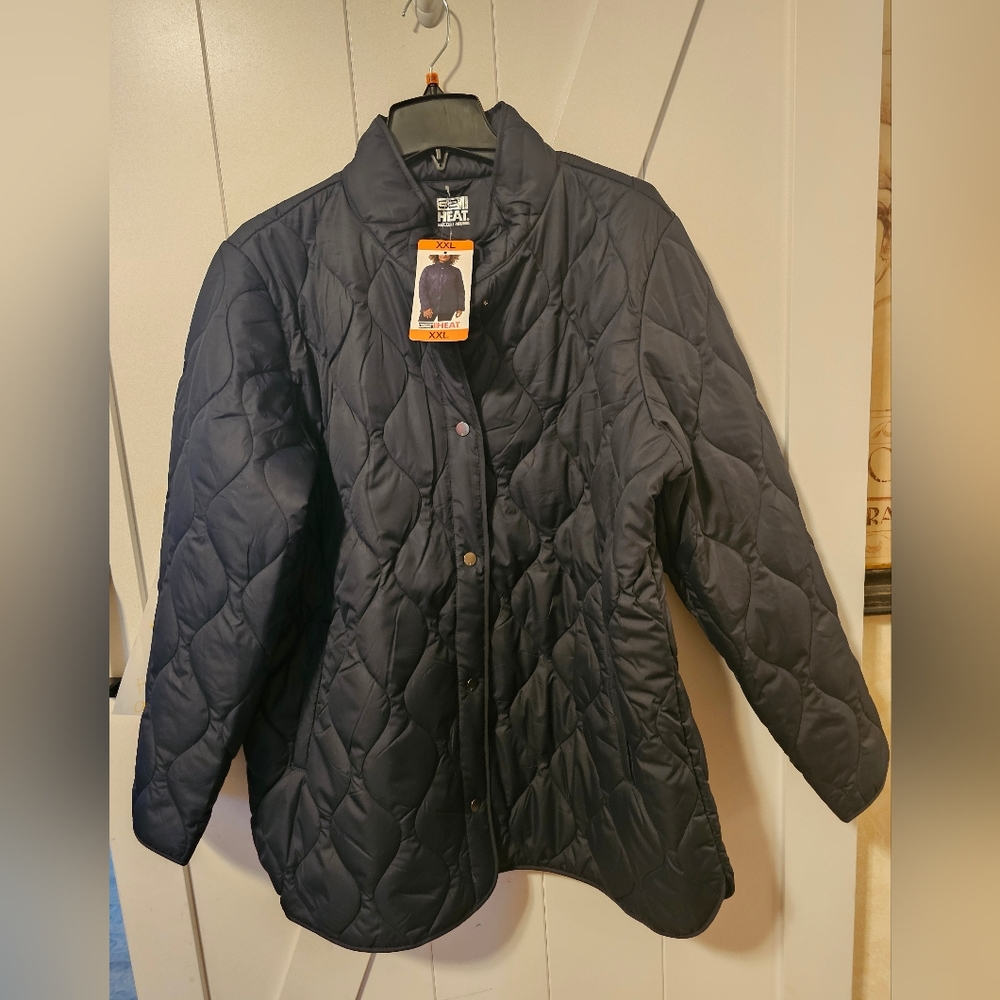 32 Degrees Ladies' Quilted Jacket  XXL NWT, navy